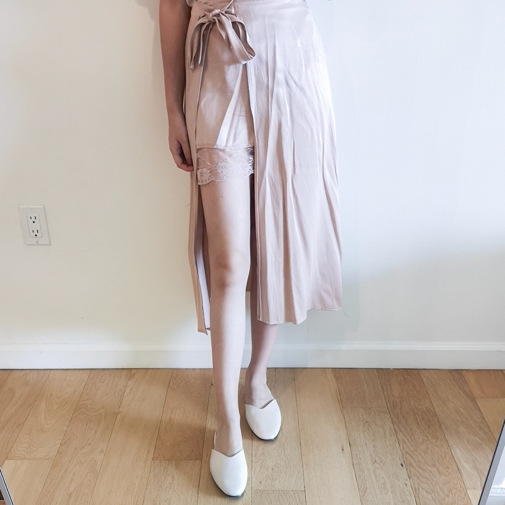 MOVING SALE Zara pink satin dress shorts